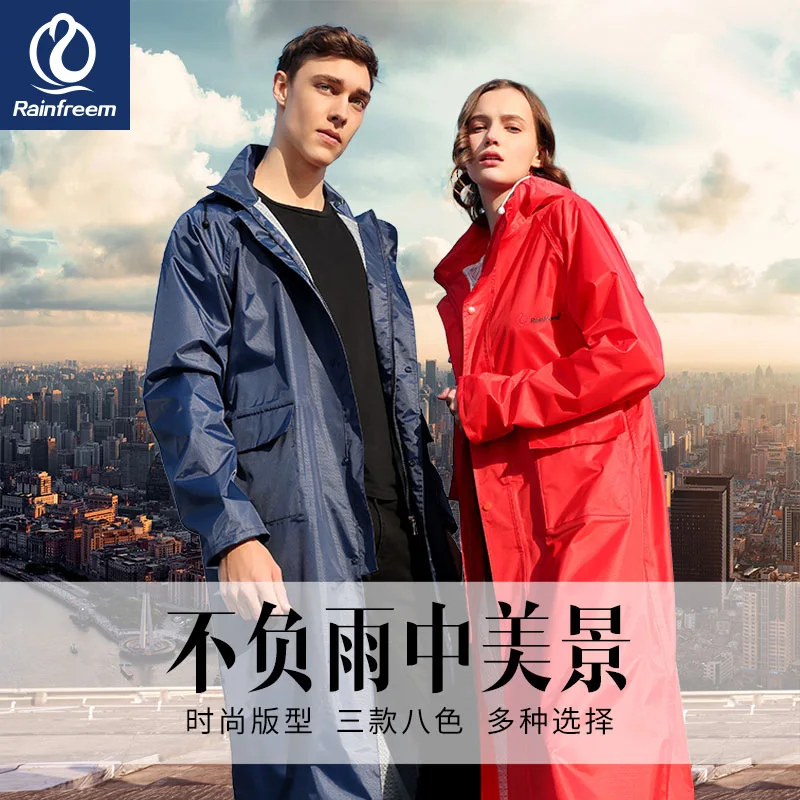 

Single Long Raincoat Full Body Coat Trench Coat Poncho, Adult Hiking Outdoor Fashion Raincoat
