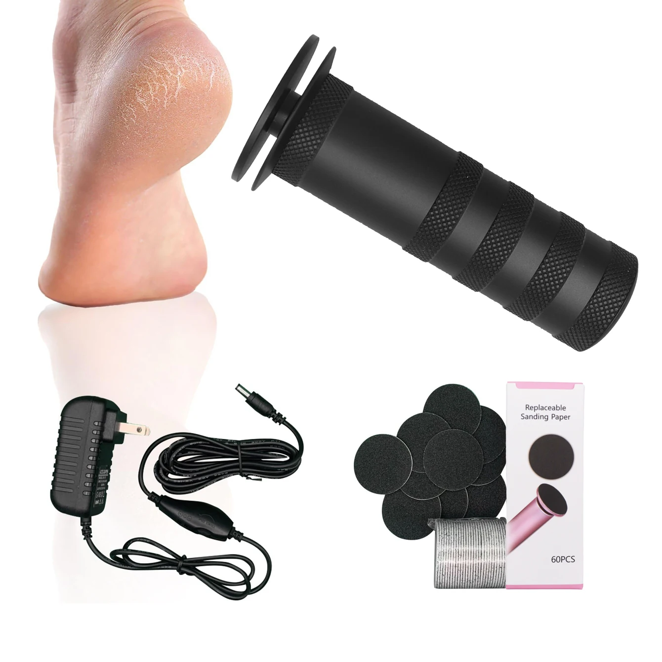 

Портативная электрическая шлифовальная машинка для ног автоматически удаляет омертвевшую кожу, мозоли и кутикулы, устройство для ухода за ногами, отшелушивающее средство