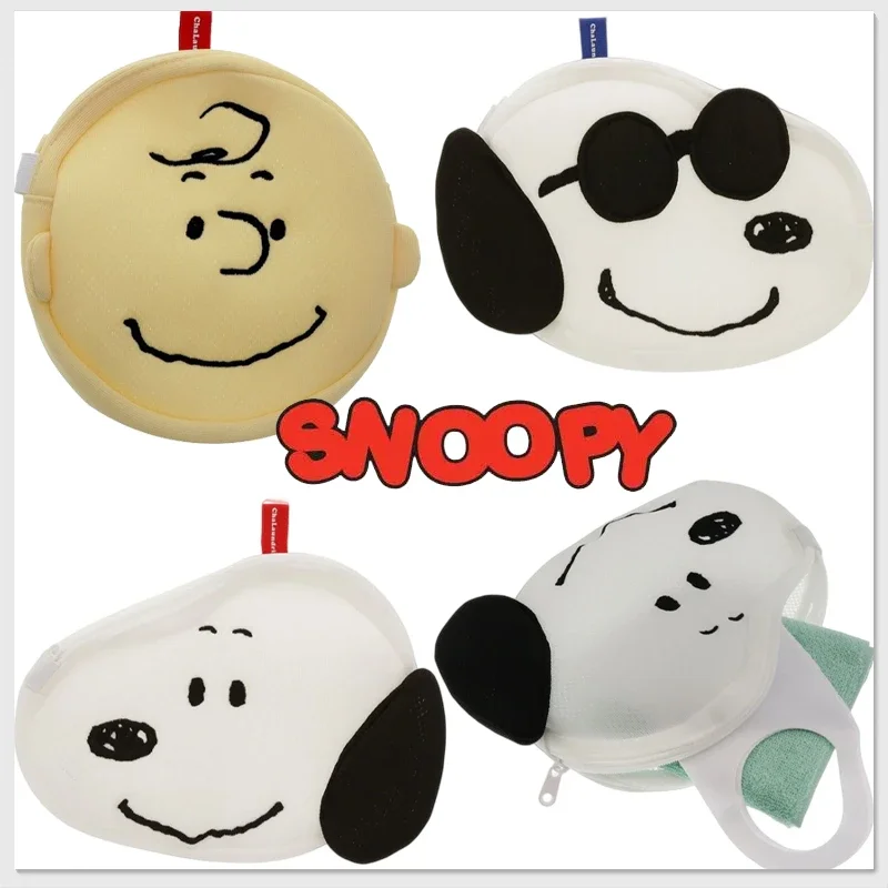 

Снупи Чарли, сетчатый косметичка, женская мини-сумка для хранения косметики, повседневные дорожные портативные сумки для стирки, модный кошелек для девочек, кошелек для монет