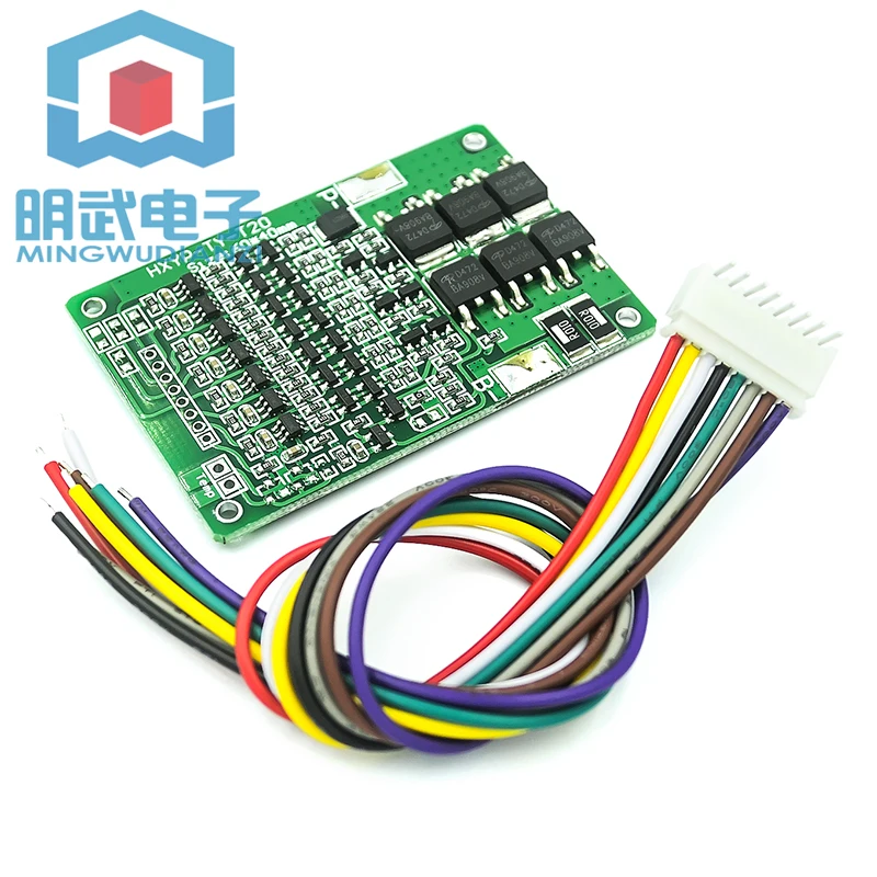 7 Series 25.9V 29.4V 18650 Lithium Battery Protection Board With Balanced Charge And Discharge Protection 15A Current Limit