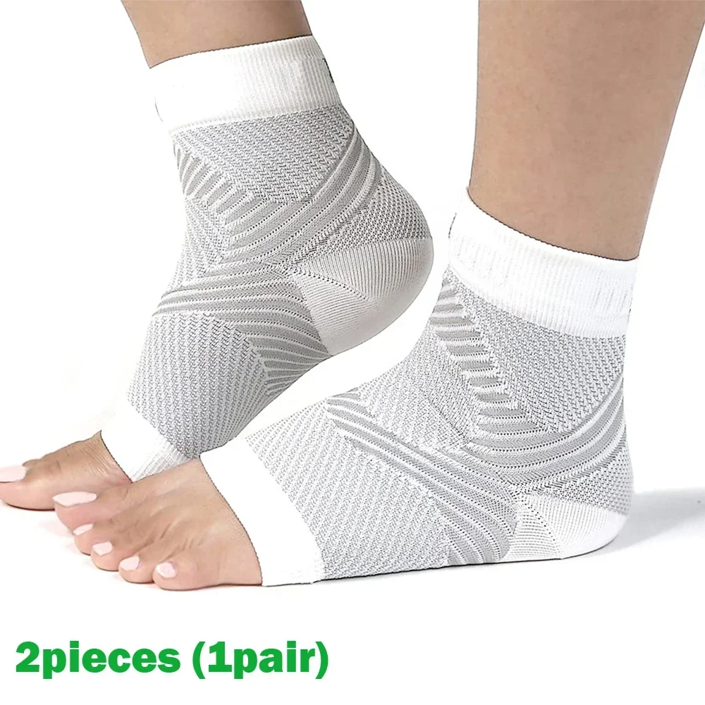 1 Paar Plantarfasziitis-Schiene, Nachtkompressionssocke, Fersenstützen für Fersenschmerzen, Plantarfasziitis-Stütze, Fußstützen
