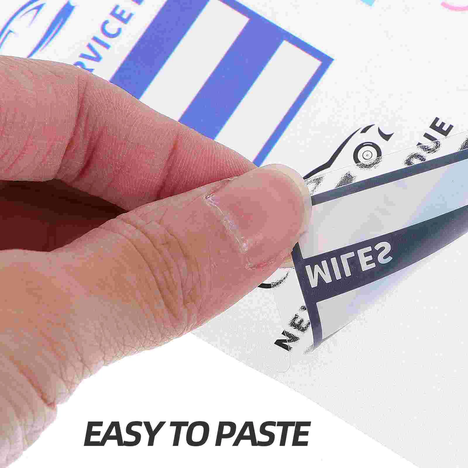 Car Service Tags Labeling Supplies Waterproof Stickers Vehicle Inspection Annual Dashcam Windshield