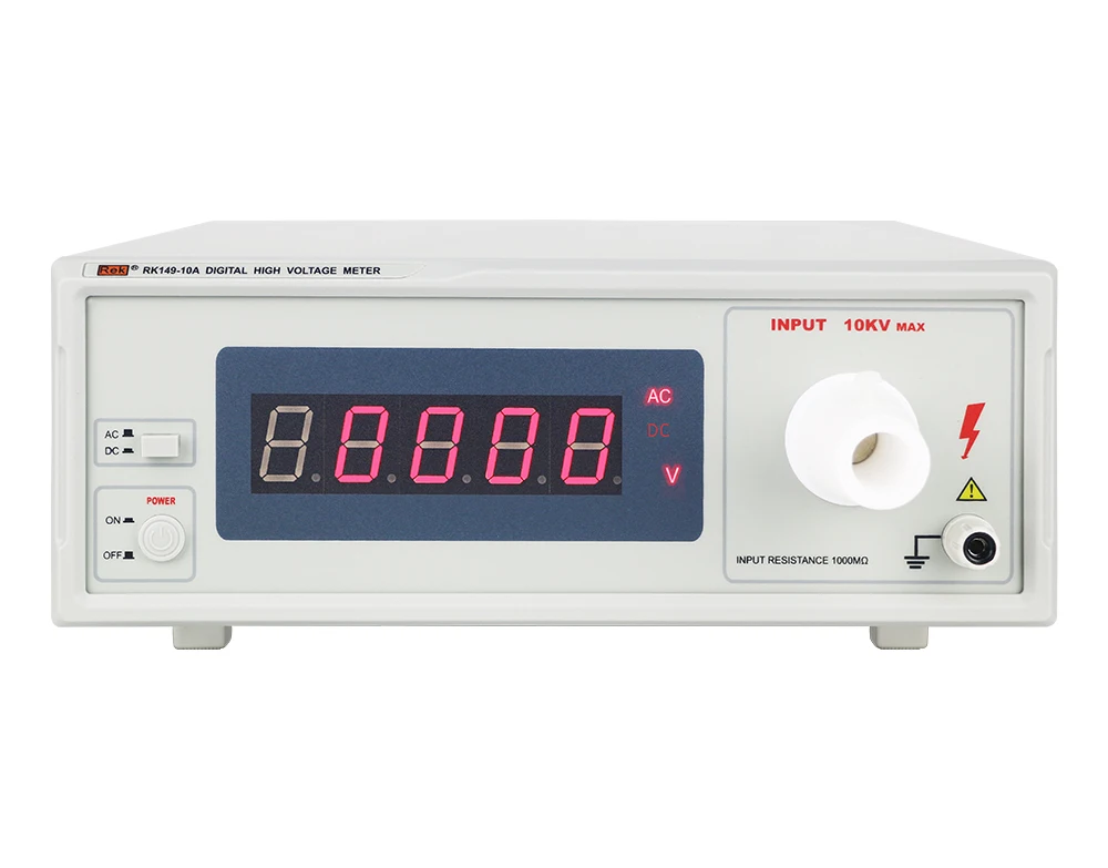 

RK149-10A Digital High Voltage Meter 10KV Input Voltage High Impedance Source Measurement Desktop Voltmeter