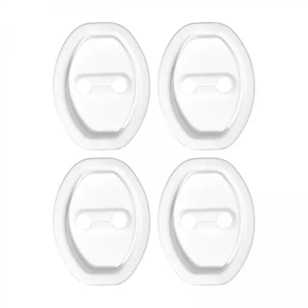 

Door Lock Protector Latches Covers White Silicone Replacement Spare Parts for Car Door Locks Practical Auto Accessories