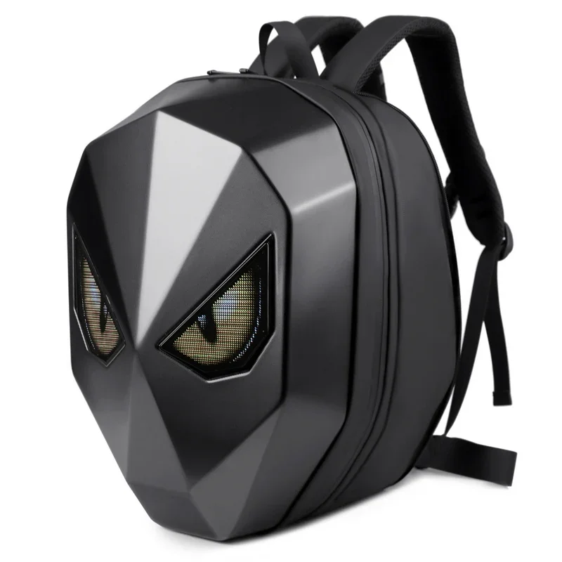 Travel Computer Custom Logo Durable Daily Bag Laptop Shoulder Backpack With Led Eyes Lamp