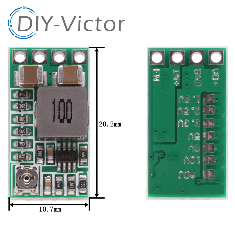 Mini DC-DC 12-24V To 5V 3A Step Down Power Supply Module Voltage Buck Converter Adjustable 97.5% 1.8V 2.5V 3.3V 5V 9V 12V