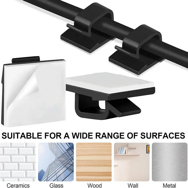 

Cord Protector Organizer Kit 50 Clips to Prevent Cable Breakage Tangling with Label Area for Easy ID Essential Tech Accessories