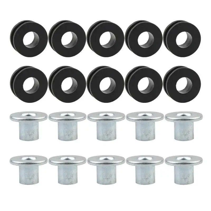 5 Sets Motorcycle Rubber Grommets Kit Bolt Pressure Relief Shockproof Cushion for Engine Maintenance UpgradeGood Quality