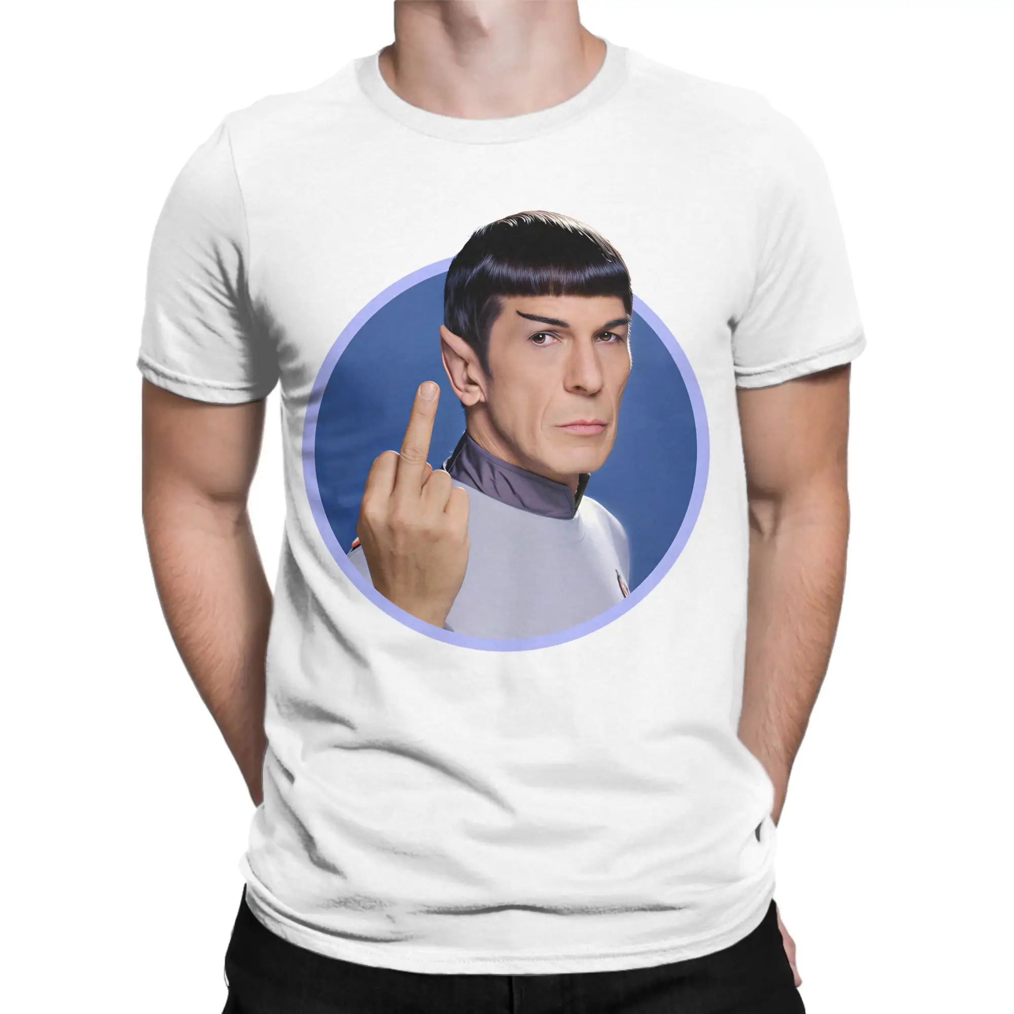Unique SPOCK Stars Treks T-Shirt Men O Neck Cotton T Shirt  Short Sleeve Tees Party Tops