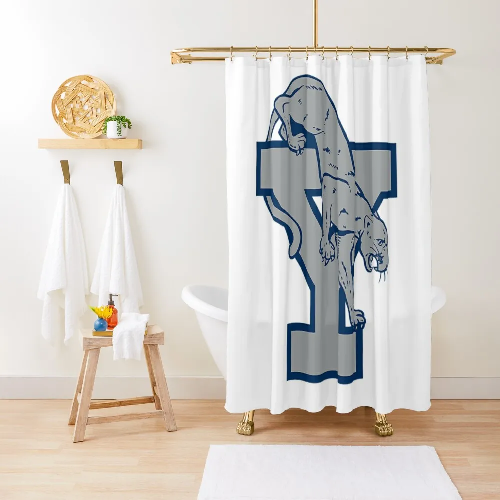 

Byu T-ShirtVintage BYU mascot logo Letter Y Prowling Version B Shower Curtain Bathtub Curtain