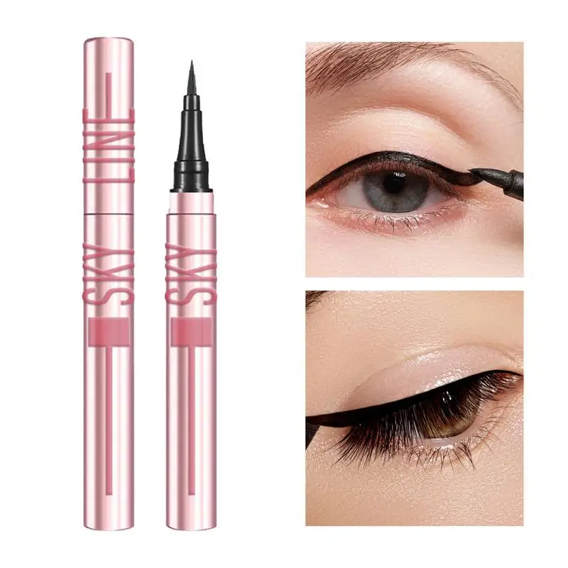 NEW 1pcs Black Liquid Eyeliner Waterproof Eyeliner Pencil Long-Lasting Liquid Eye Liner Pen Quick-Dry No Blooming Cosmetics Tool