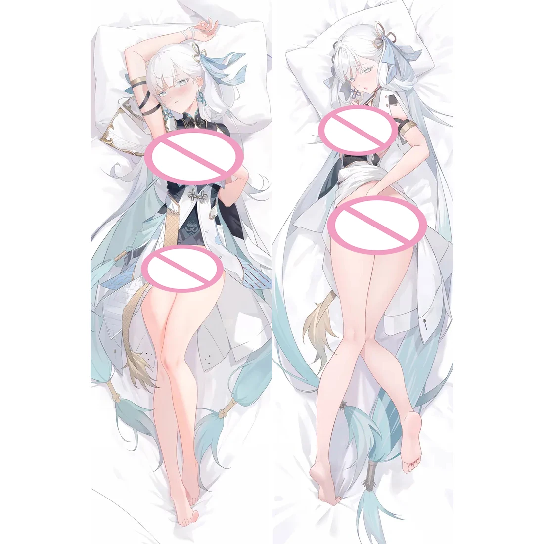 Anime Game Wuthering Waves Jinhsi Sexy Dakimakura 2WAY Hugging Body Pillow Case Japanese Otaku Pillow Cover Bedding