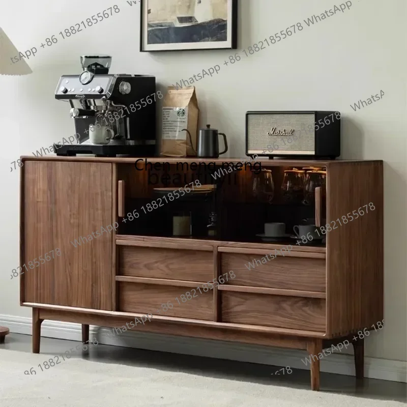 

SS new style ss7486 Black walnut dining side, storage, living room, storage tea, coffee, retro chestss 7486