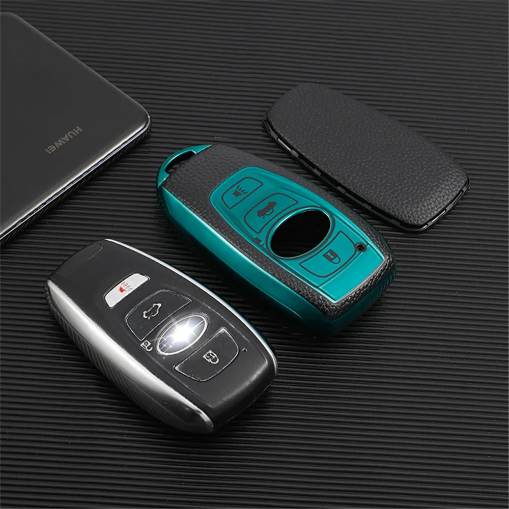 TPU Car Key Case for Subaru BRZ Forester Legacy Outback WRX WRX STI Impreza XV Crosstrek Smart Keyless Remote Cover Keys Bag