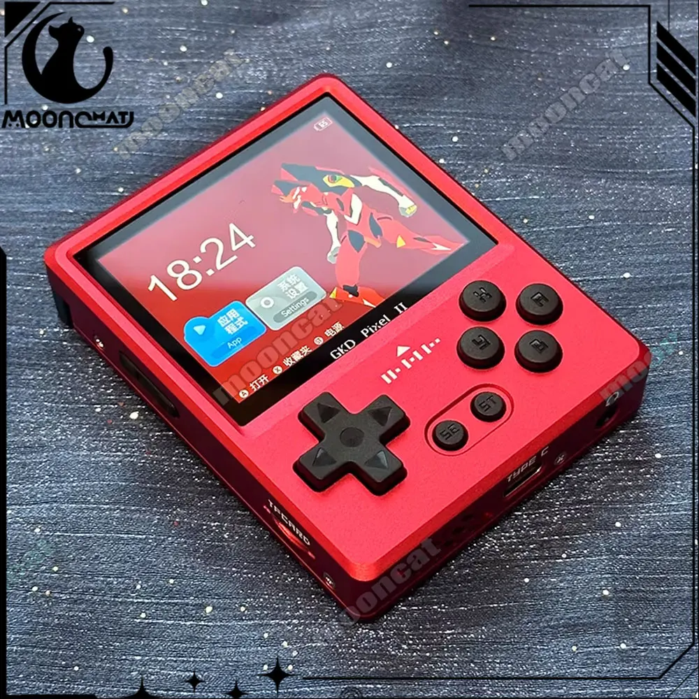 

Gkd Pixel2 Handheld Game Console 256g Retro Street Game Console Psp Mini Metal Gaming Console Collection Childrens Birthday Gift
