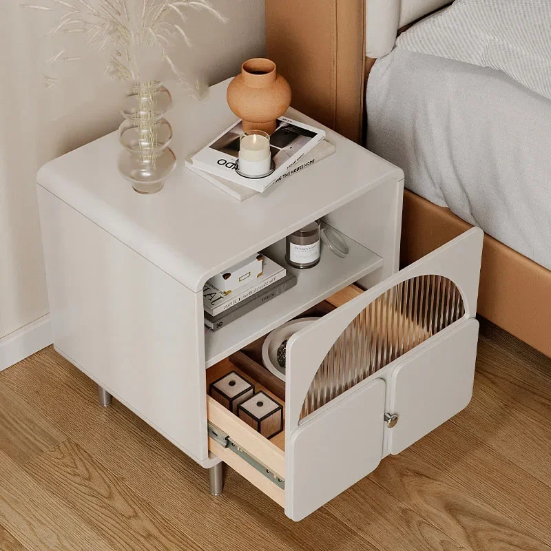

Makeup Hanging Nightstands Vintage Storage Luxury Italian Minimalist Bedside Table Design Muebles De Madera Home Furniture