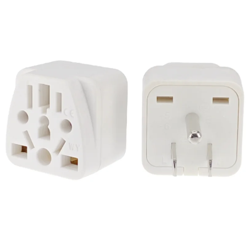 US Travel Plug Adapter EU/UK/AU/in/CN/JP/Asia/Italy/Brazil to USA (Type B), 3 Prong Grounded USA Wall Plug international