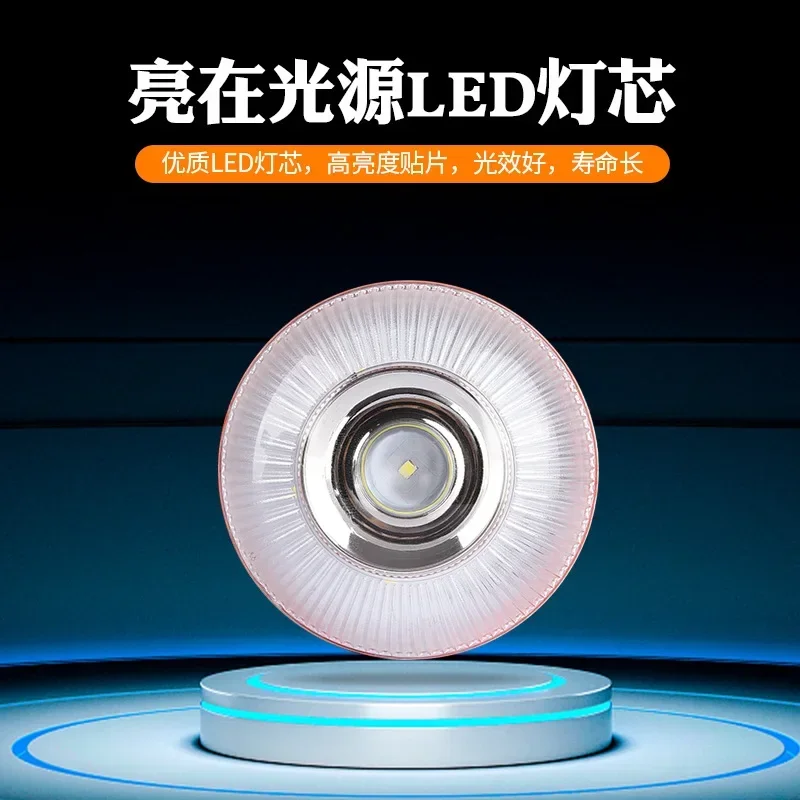 New Battery Car Warning Lamp LED White Light Emergency Light Yellow Lights Flashing Light Traffic Strong Magnetic Induction HOT