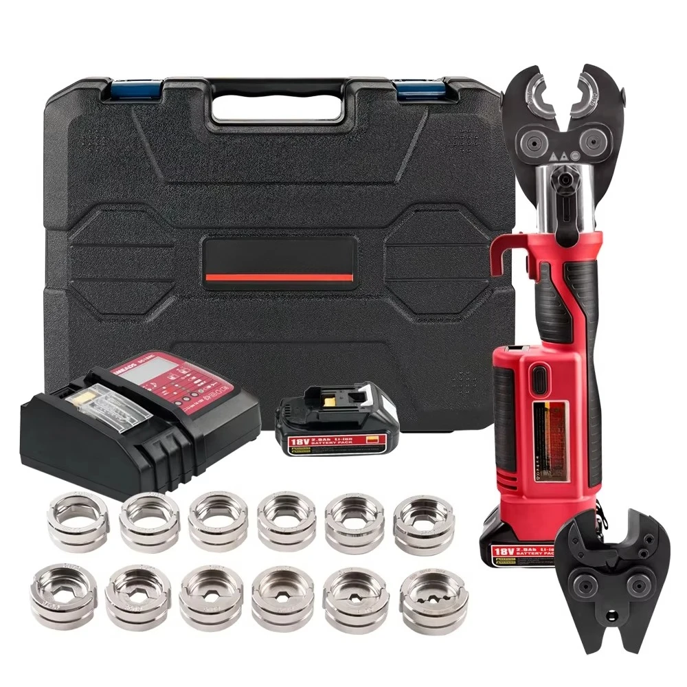 

GES-300C-2 Pro Пресс Электрический сантехнический инструмент для медных труб Гидравлические обжимные инструменты Hvac Пластиковая коробка