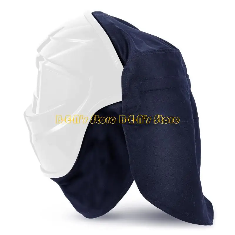 

Y1AD 2PC Welding Helmets Liners And Bib Ensembles Heat Resistant Materials Secure Clip Lightweight Portable Welding Gear
