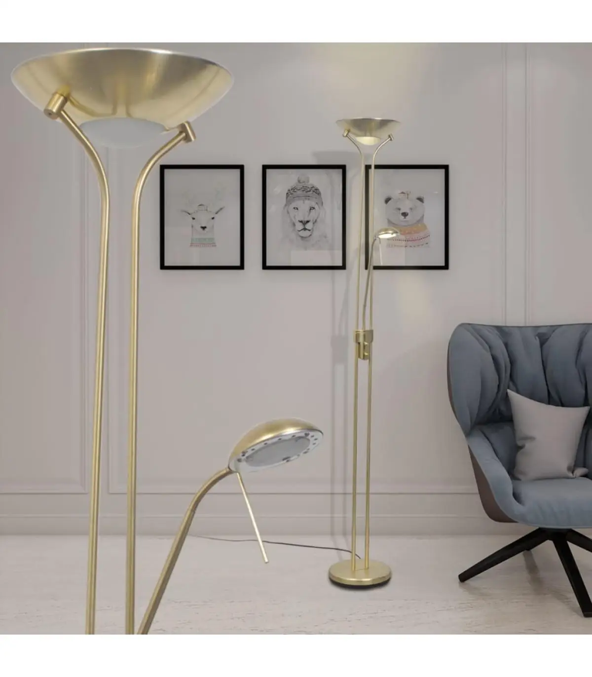 23 W dimmable LED floor lamp lamps