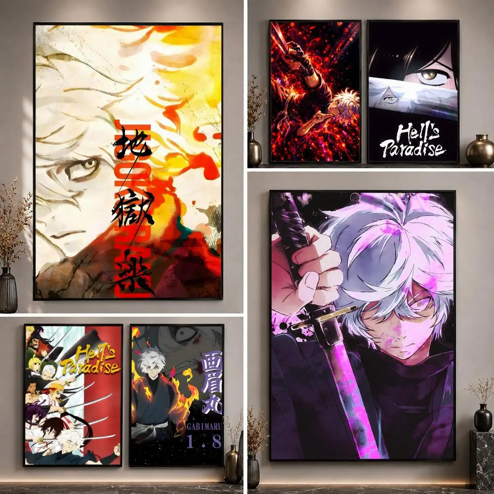 Anime H-Hells P-Paradise Poster High-Definition Waterproof Eco-Friendly Non-fading For Kitchen Bathroom Wall Bedroom Decor