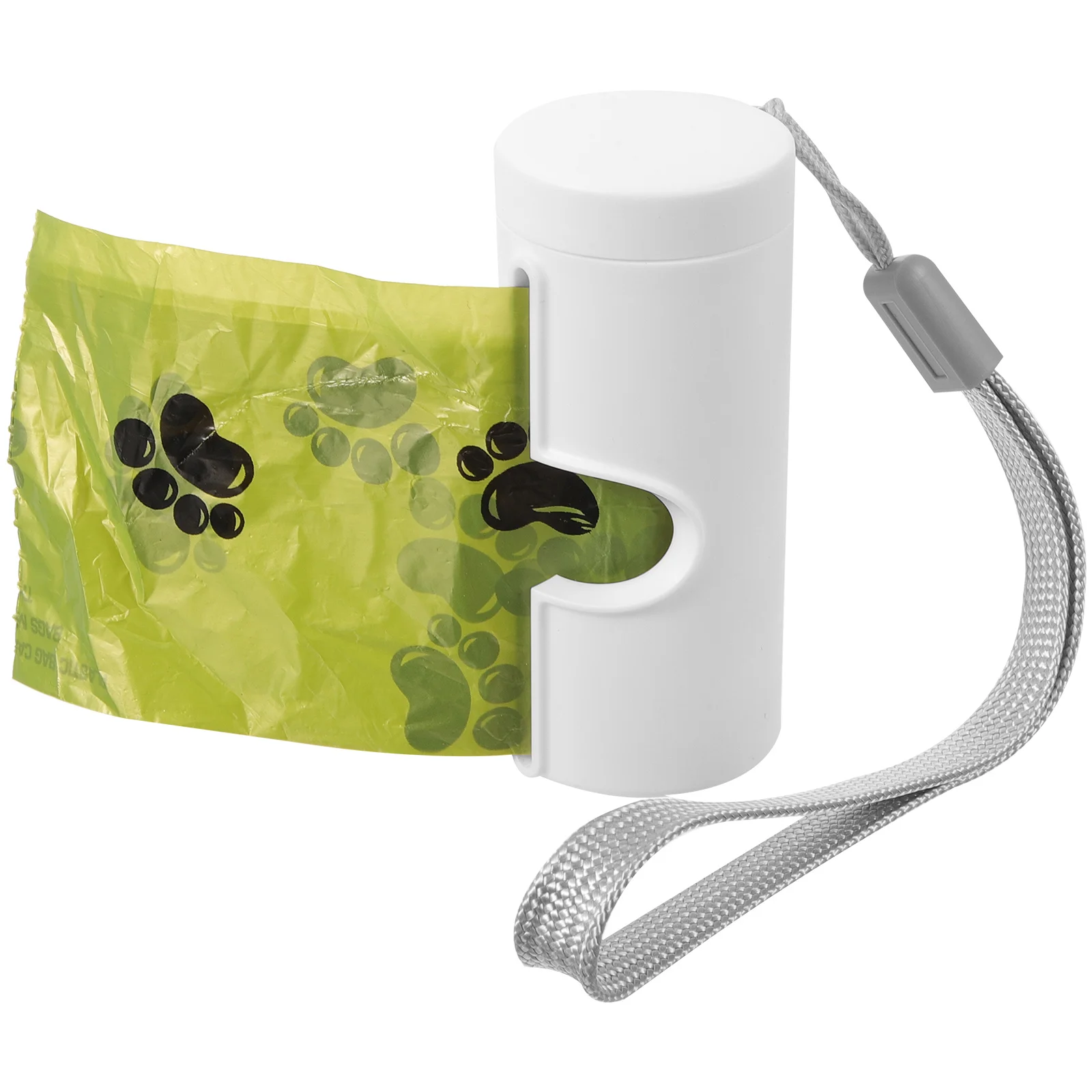 

1 set Portable Poop Bag Dispenser White ABS Travel Poop Bag Dispenser Hands Free Outdoor Travel Pet Supply Cleaning