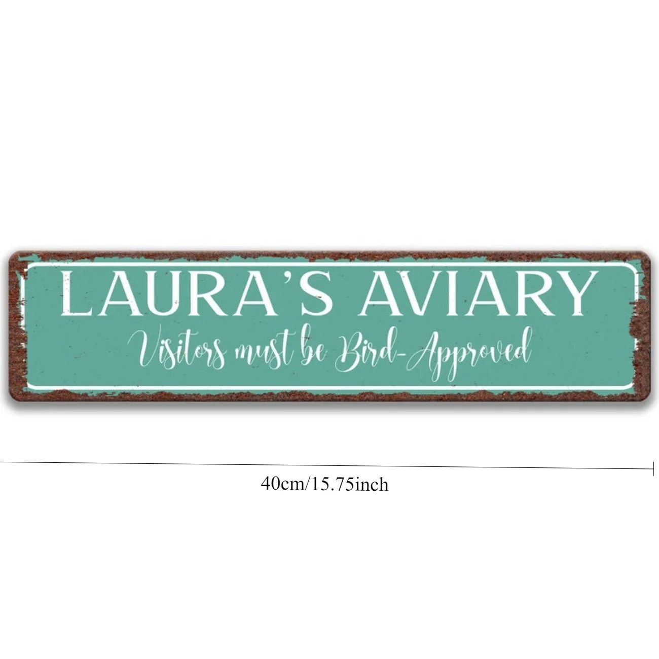 CUSTOM Personalized Aviary Sign - Rustic Bird/Garden/Bird Feeder Sign, Bird Lover Gift, US Farmhouse Decor. view 3