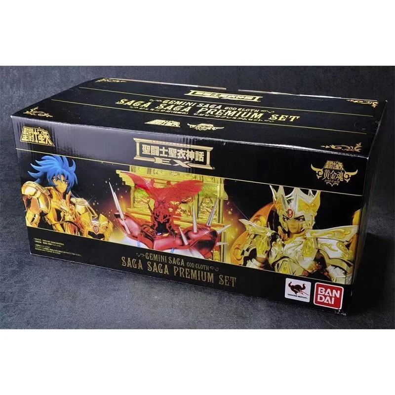 In Stock BANDAI Saint Seiya Saint Cloth Myth Golden Soul God Gemini Set EX Gemini Pope Anime Collection Figure Model