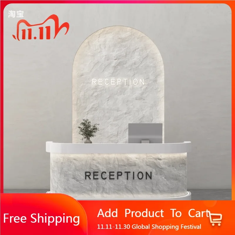 

Design Organizers Reception Desks Modern Shelves Restaurant Company Desks Unique Welcome Long Scrivania Commercial Furniture