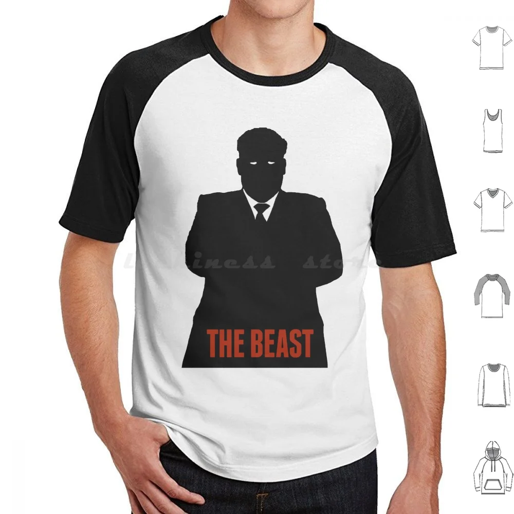 The Beast ( White ) T Shirt Cotton Men Women DIY Print Beast Mark Labbett Giant Big Chase Chaser Tv Quiz Show Funny Smart