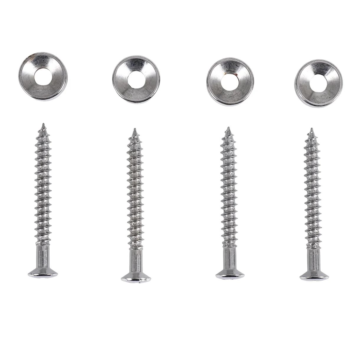 ABHTSet of 4 Guitar Bass Neck Joint Ferrule Bushing w/ Matching Screw