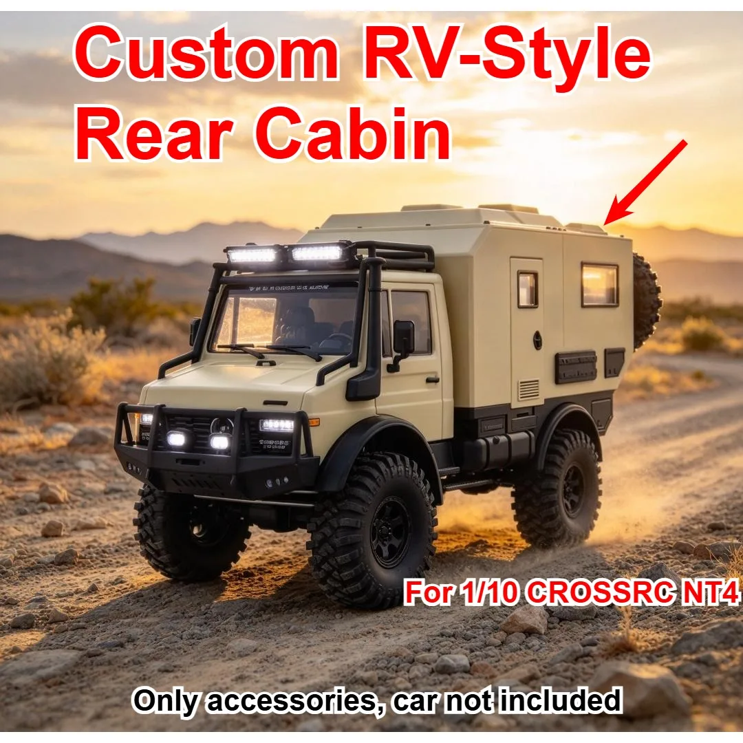 For 1/10 CROSSRC NT4 RC Offroad Crawler Simulated Camper Cabin Custom Model Number Decorative Modification Styling Accessories