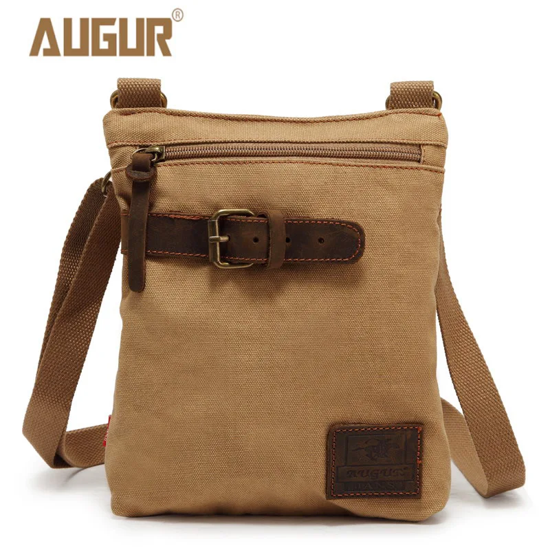 Casual Canvas Mannen Schoudertas Messenger Bag Kleine Satchel Sacoche Homme