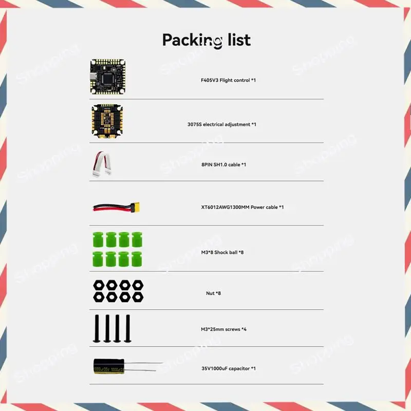 M20K F475S V3 FC e ESC Stack F405 V3 Controllore di volo 75A ESC 3-8S 30.5X30.5Mm Supporto Bluetooth per FPV Racing Drone