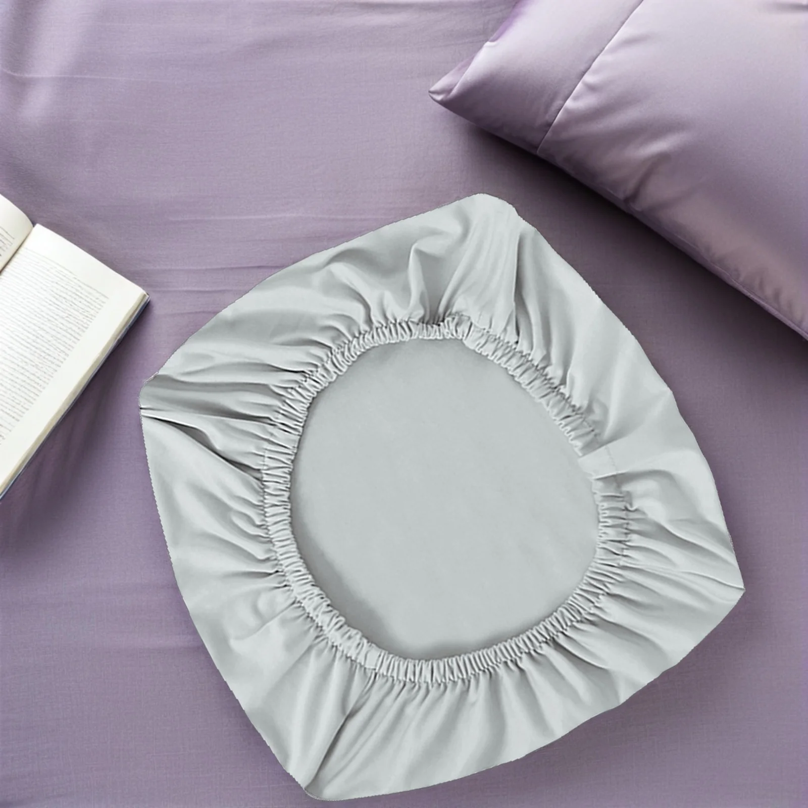 

Solid Color Light Grey Polyester Elastic Split Chair Cover Removable Seat Protector for Office Wedding Party Banquet Chair