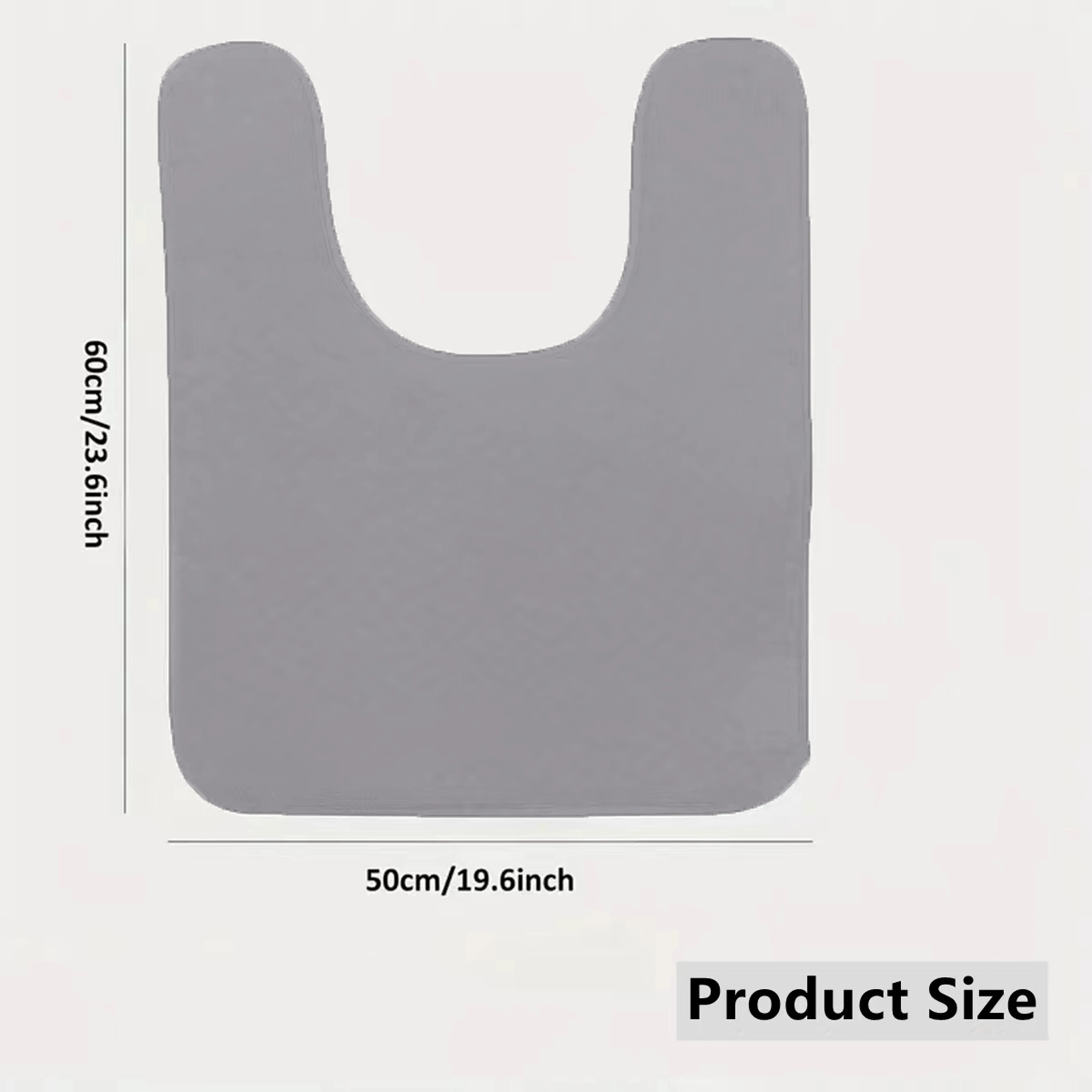 Large size bathroom mat U-shaped bathroom carpet water absorbing and non slip toilet mat home decoration