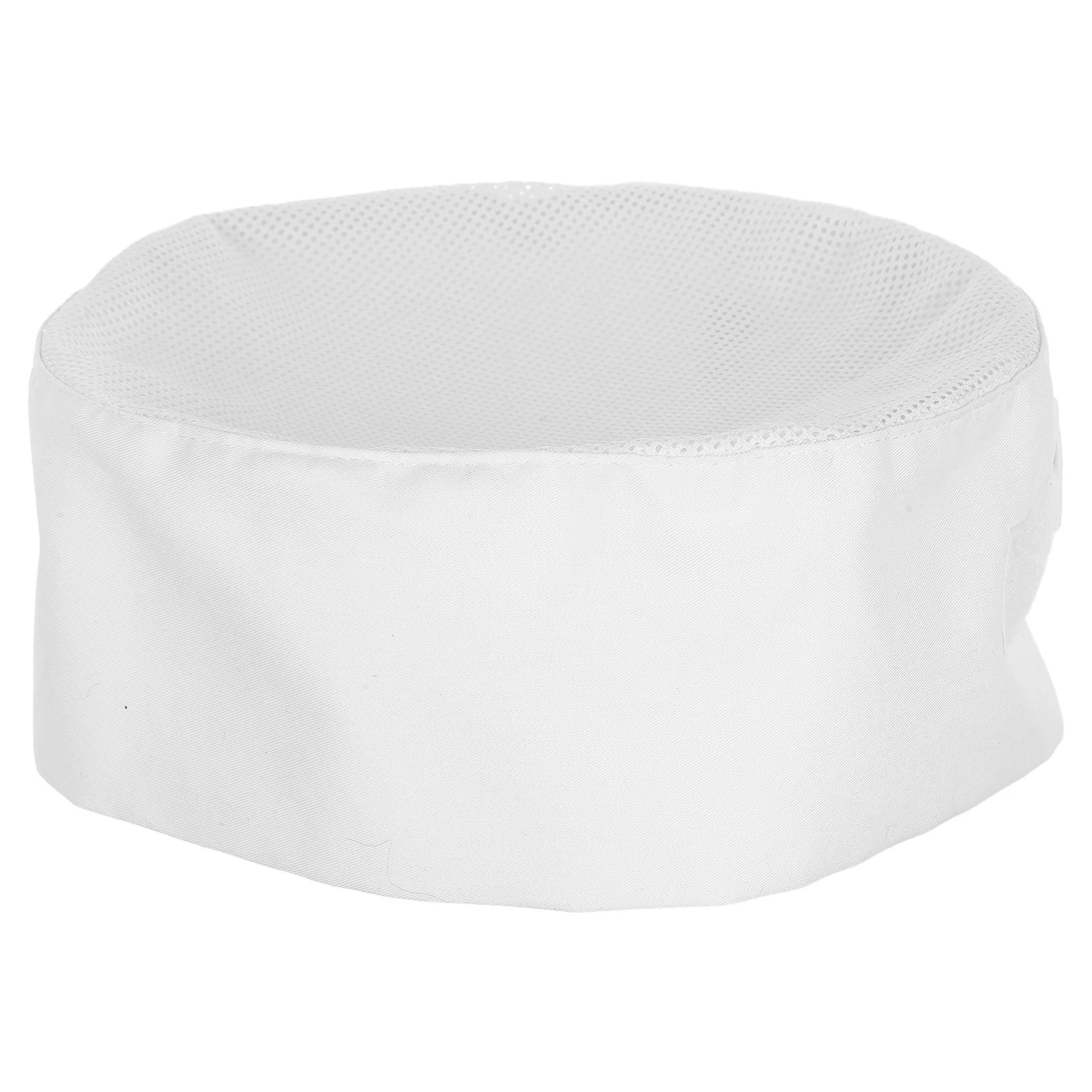 Chapéu de chef branco malha respirável alça ajustável superior um tamanho cozinhar cozimento cozinha workwear resfriamento crânio boné para adultos