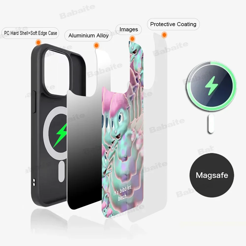 It Is Bibbles Binch Phone Case For IPhone 15 Pro Max Case 14 Plus 13 12 11 Magesafe Magnetic Wireless Charge Cover