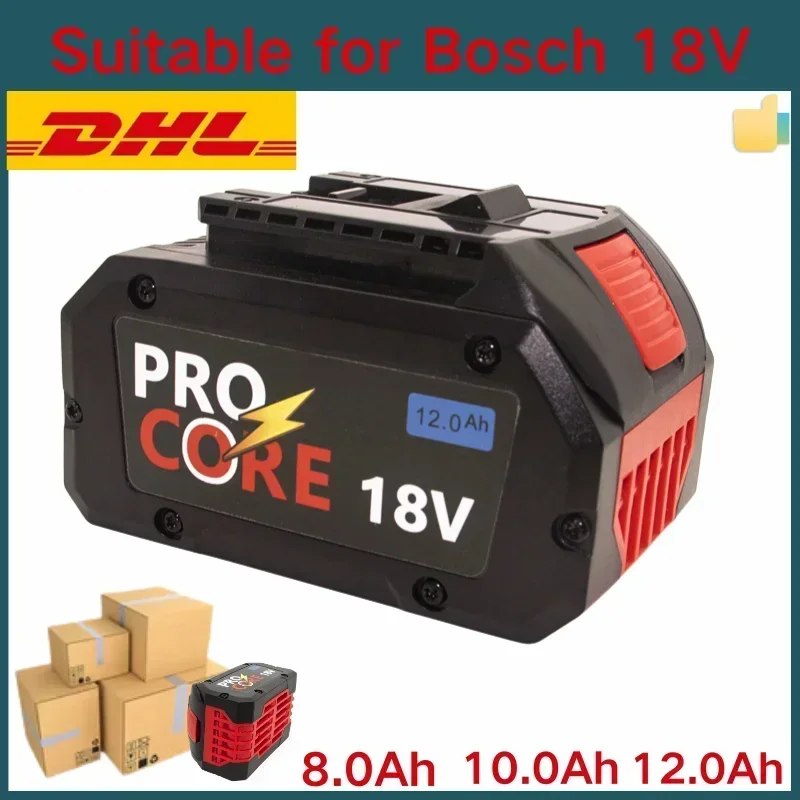 

For Bosch 18V 8.0AH 10.0AH 12.0AH Professional Cordless Tool BAT609 BAT618 GBA18V80 21700 Battery ProCORE Replacement Battery