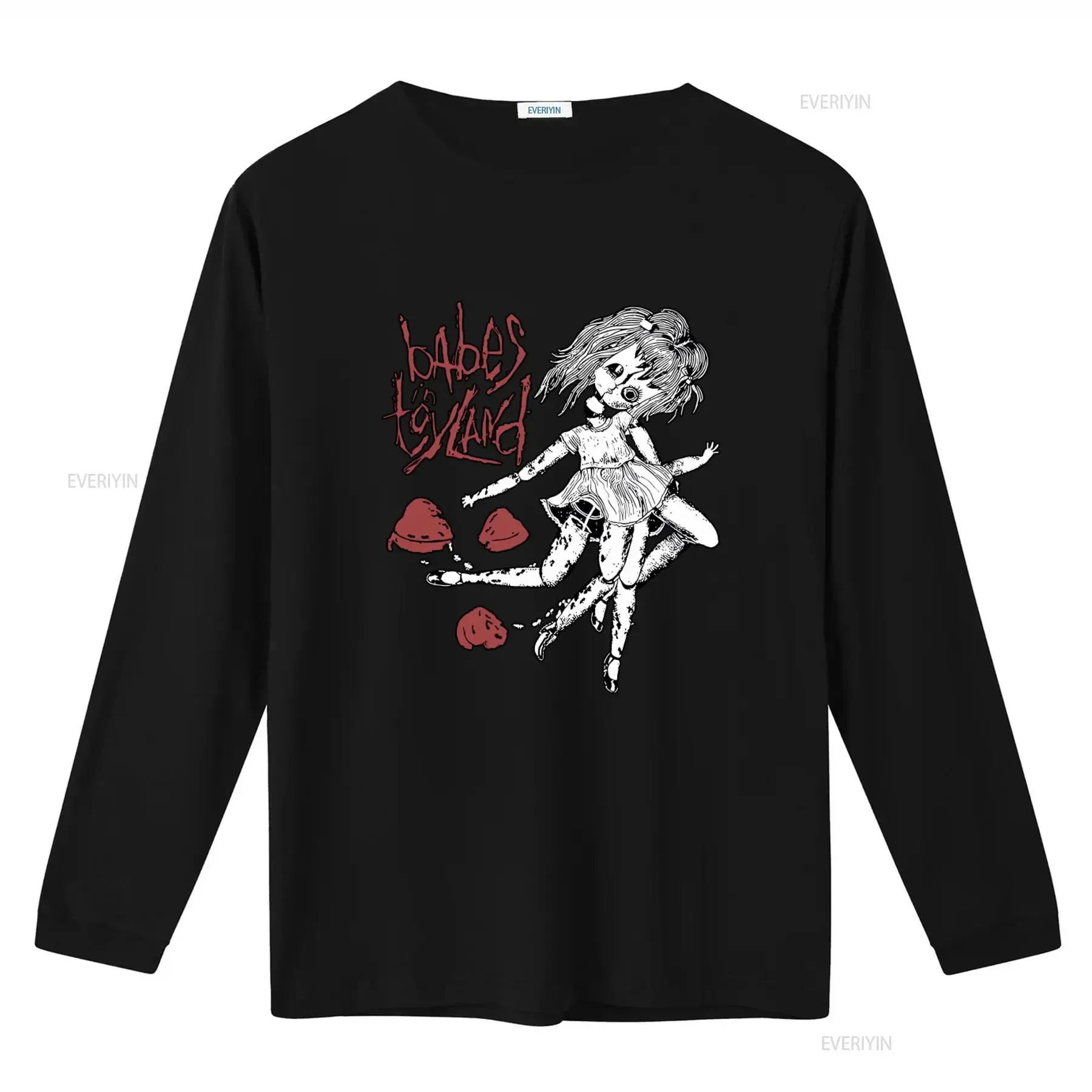 Babes in Toyland Sticky Hearts Vintage 100 Cotton T Shirt PTT2176 vintage Washed Unisex Casual homme Breathable