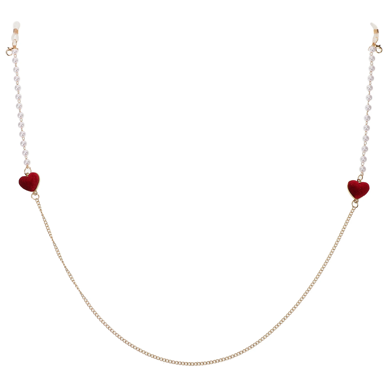 Elegante gancio per catena per occhiali per donna Catene per occhiali Porta occhiali da sole Design anti-perdita Cordino per collo Corda per perline Lavoro