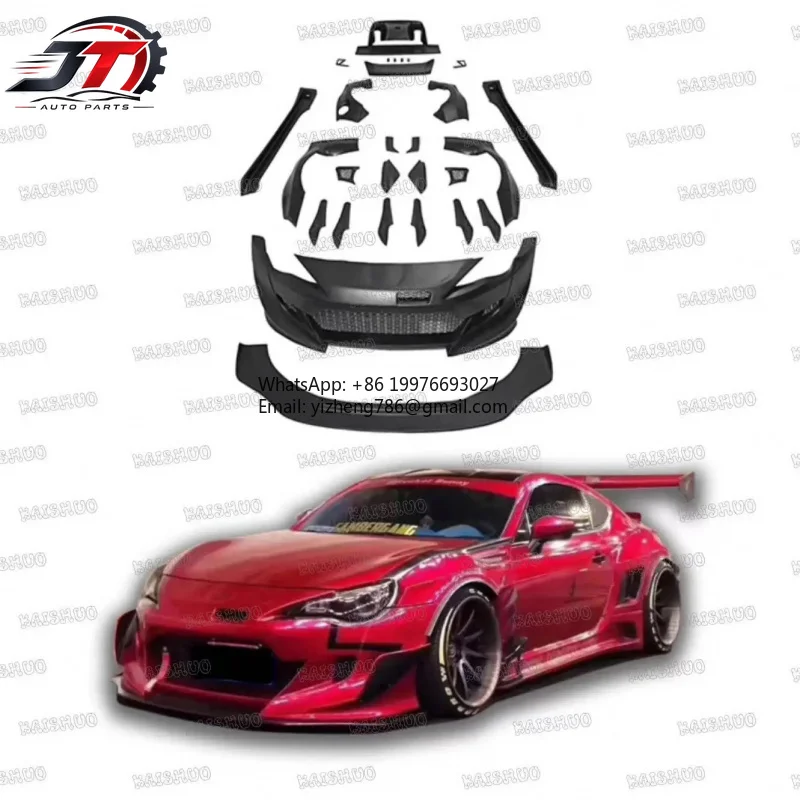 New style 2012-2019 for Toyota GT86 for Subaru BRZ Upgrade Rocket Bunny Style V3 Wide Body Kit Front Bumper Car Accessories