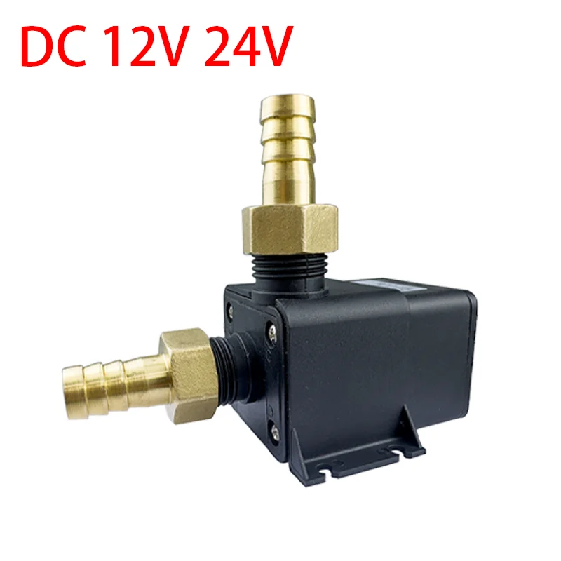 800L/H 5M DC 12V 24V Solar Brushless Motor Water Circulation Pump Ultra-quiet Submersible Pump 1/2\