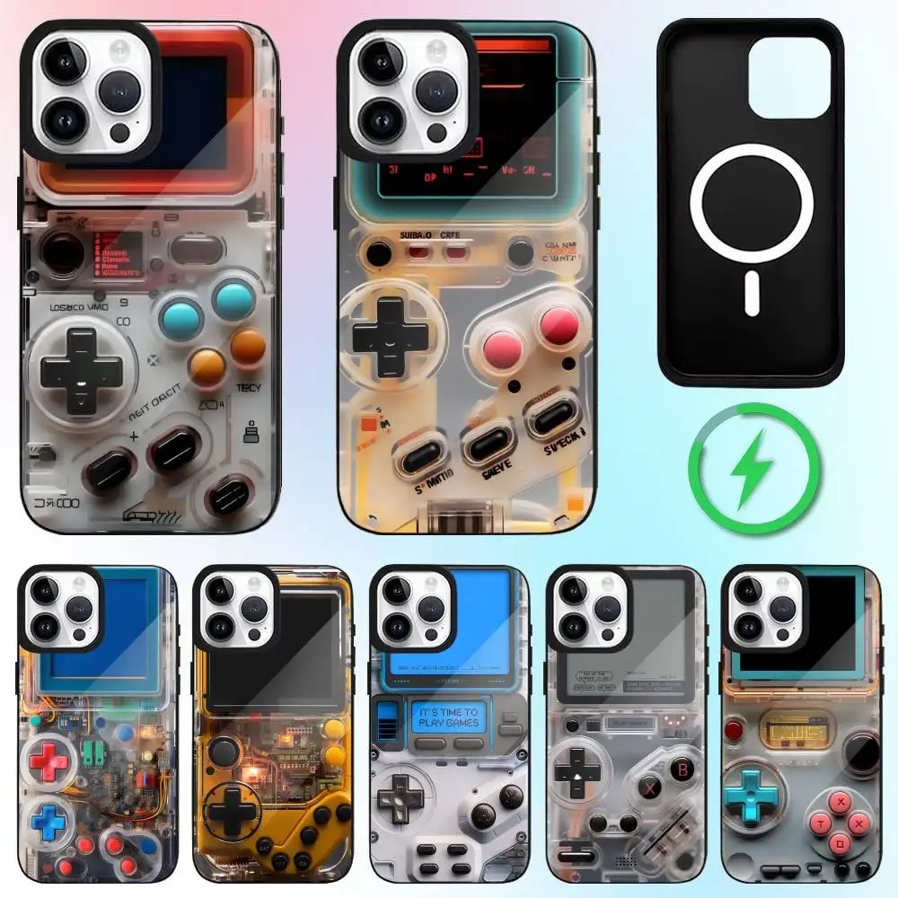 

Чехол для телефона в стиле ретро для iPhone 17,16,15,14,13,12,11 Plus, Pro Max с магнитной беспроводной зарядкой Magsafe