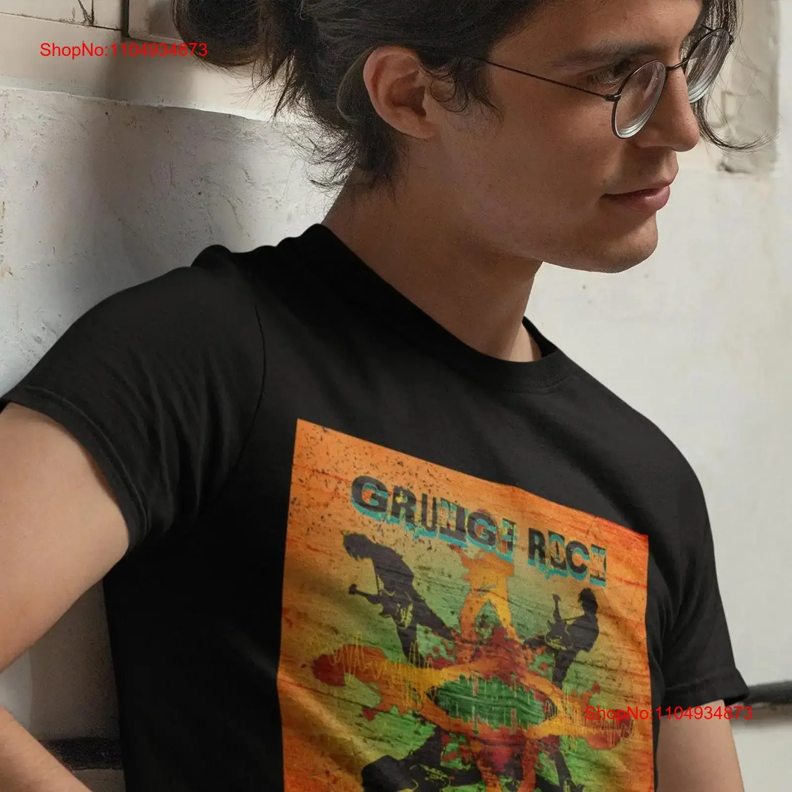 

Grunge Rock T Shirt Seattle Sound Music Fashion 90s Apparel Apparel90s vintage Washed Top For Everyday Wear Soft Casual