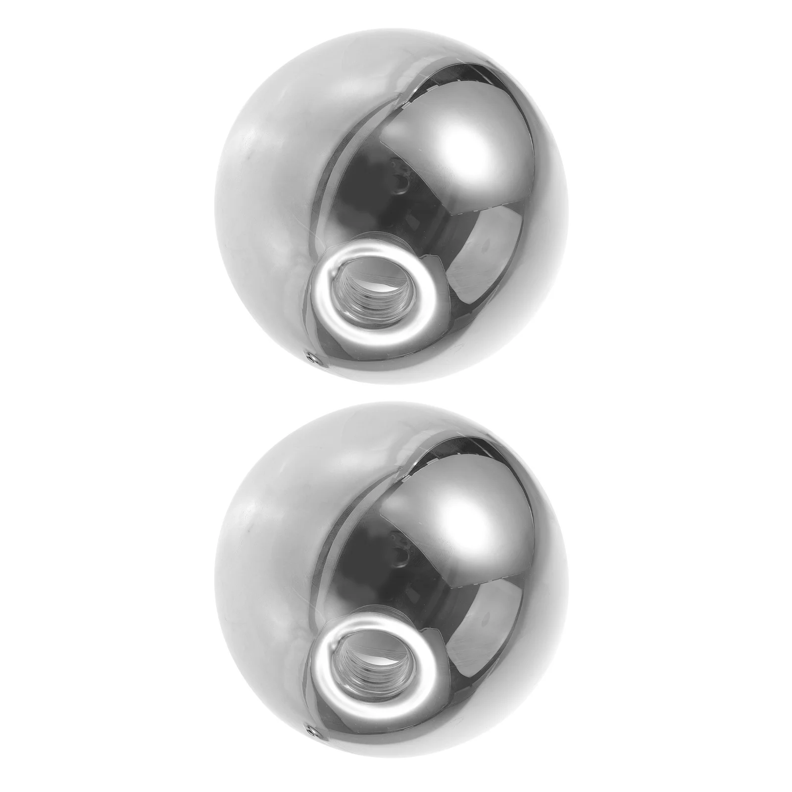 

2Pcs Glass Globe Lamp Shade Replacement Round Pendant Light Electroplated Grey Sphere for G9 Bulbs Decorative Bedroom Party