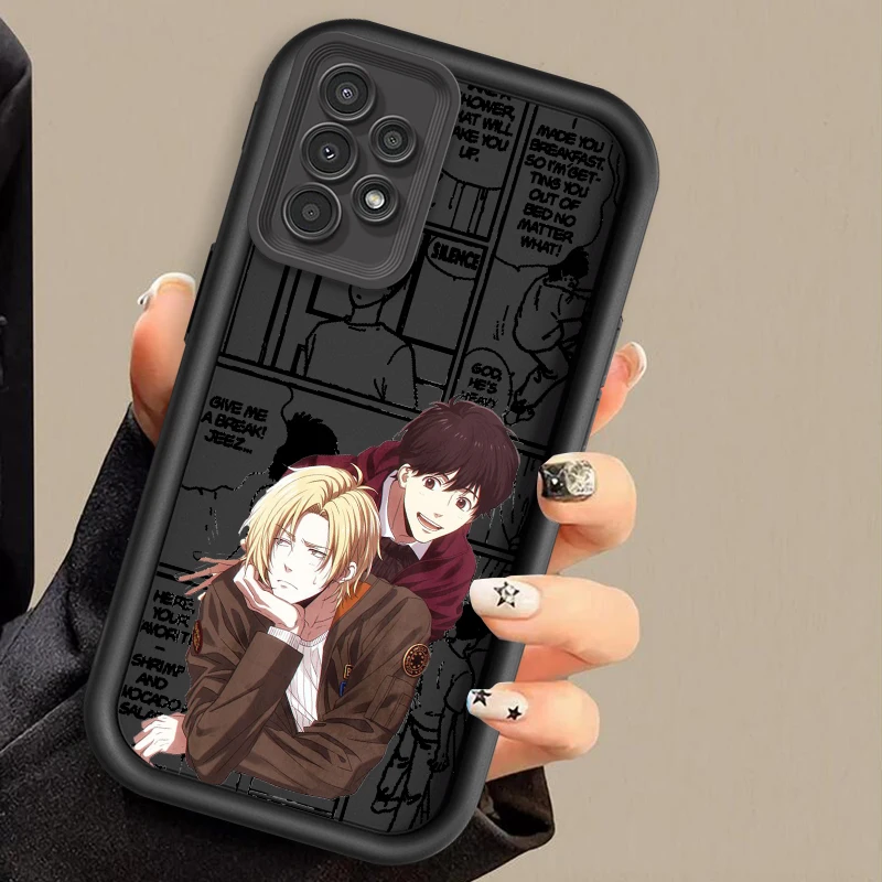 Banana Fish Anime Cool For Samsung A73 A71 A54 A53 A52 A51 A33 A32 A21S A14 A13 A12 A03 A04 A05 5G Eye Ladder Back Phone Case