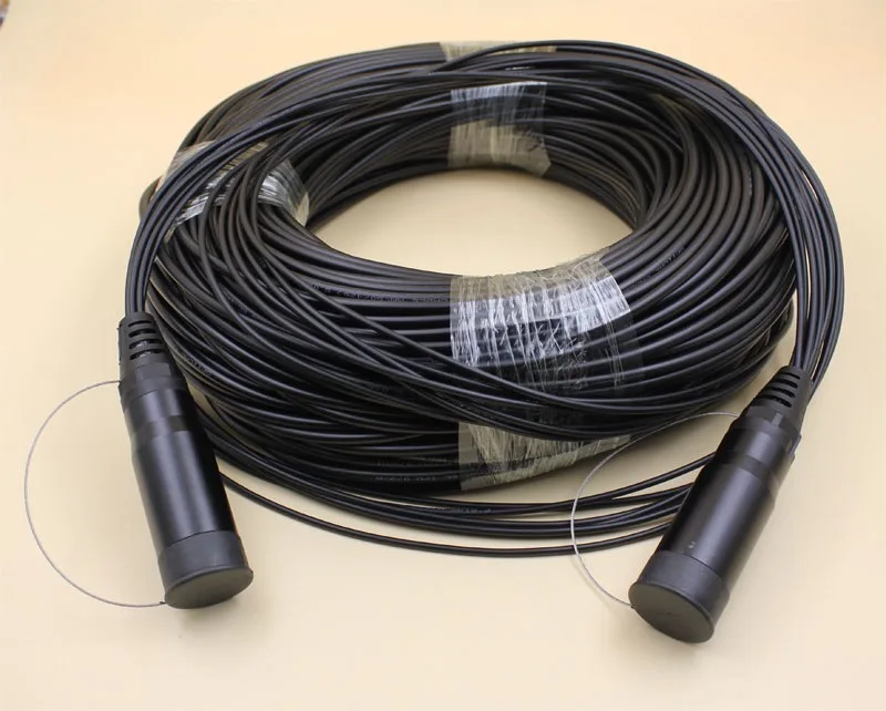 4 Adern TPU Outdoor Jumper 350m-500m 5mm LC-LC sc fc st Glasfaser Patchkabel lszh wasserdicht sm gepanzertes Kabel Single mode ftth