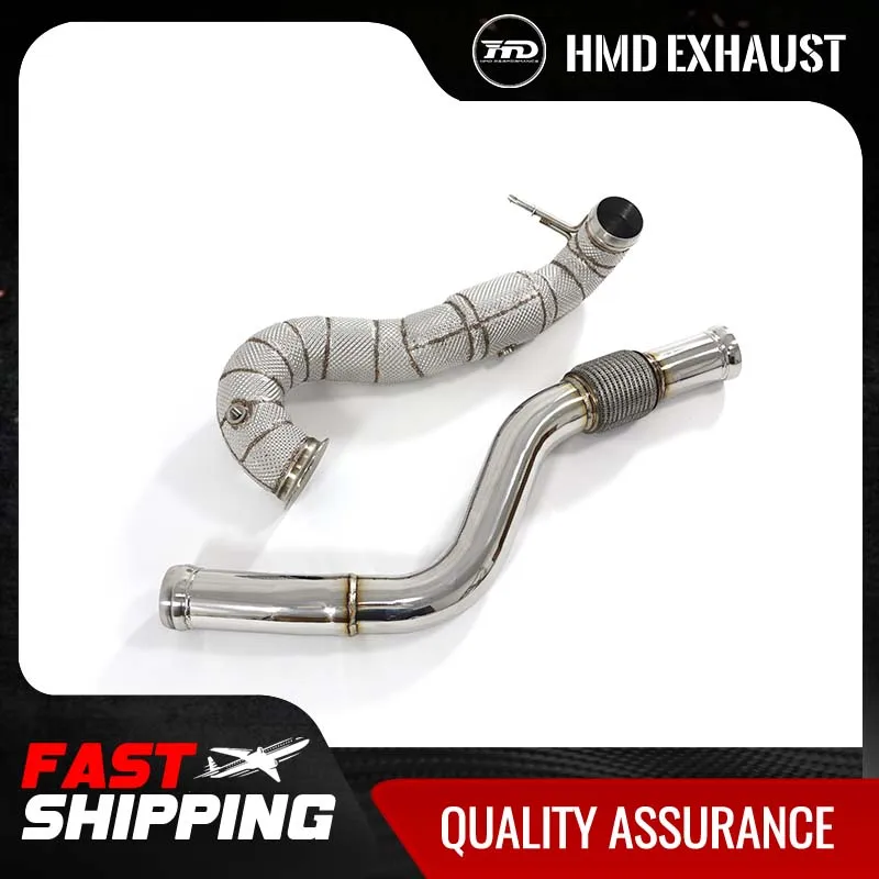 

HMD Car Exhaust Downpipe for Mercedes Benz A45 GLA45 CLA45 W176 With Catalytic Converter Header Without Cat Pipe